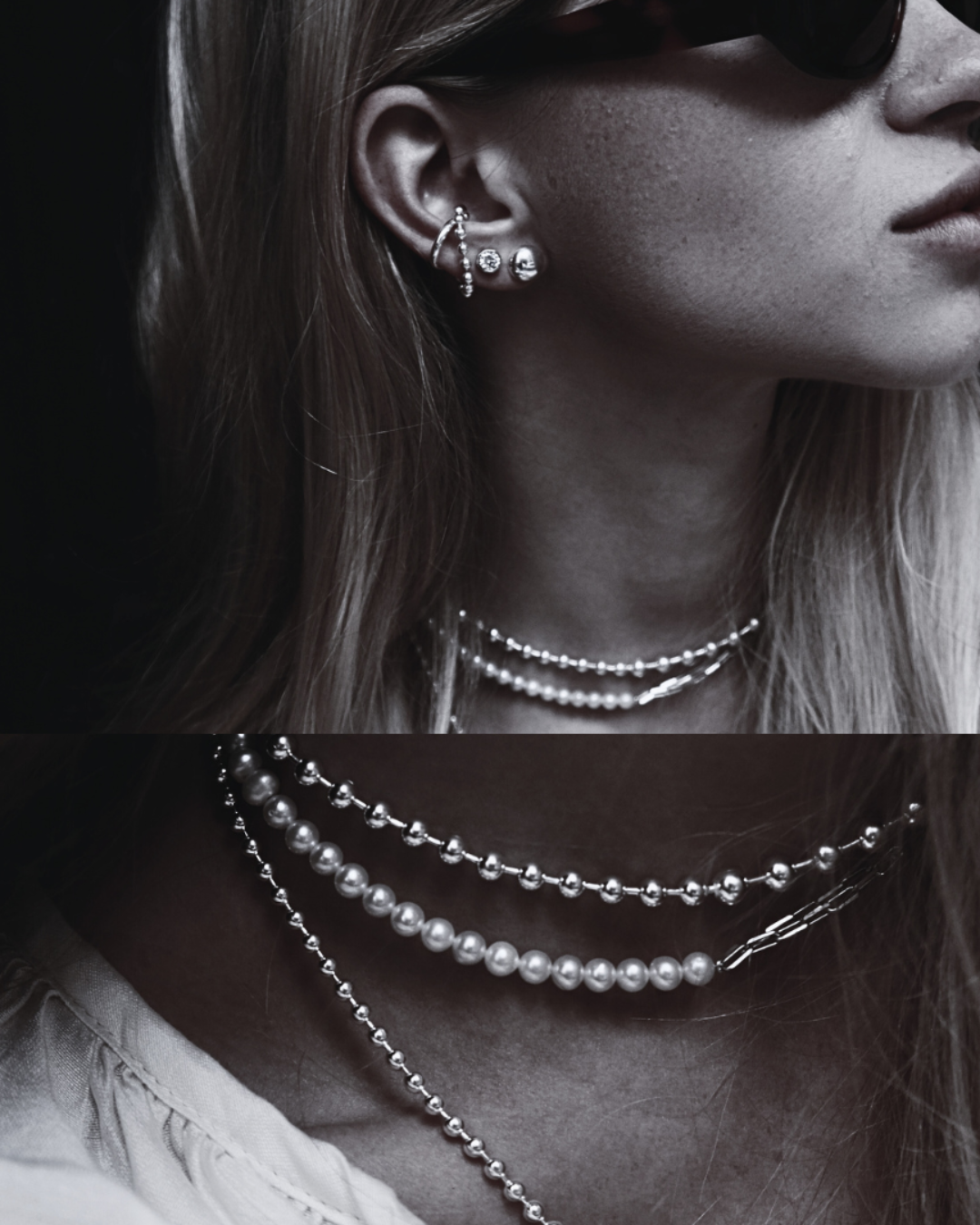 Duo Pearl Choker