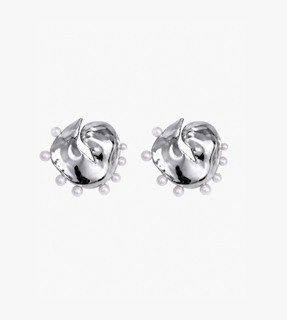 Two  Luna Pearl Earrings