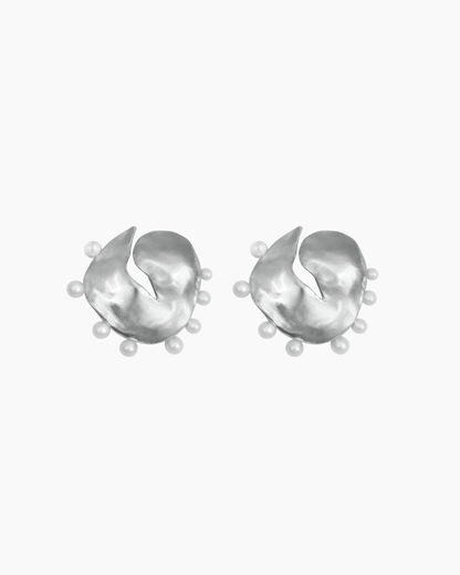 Two  Luna Pearl Earrings