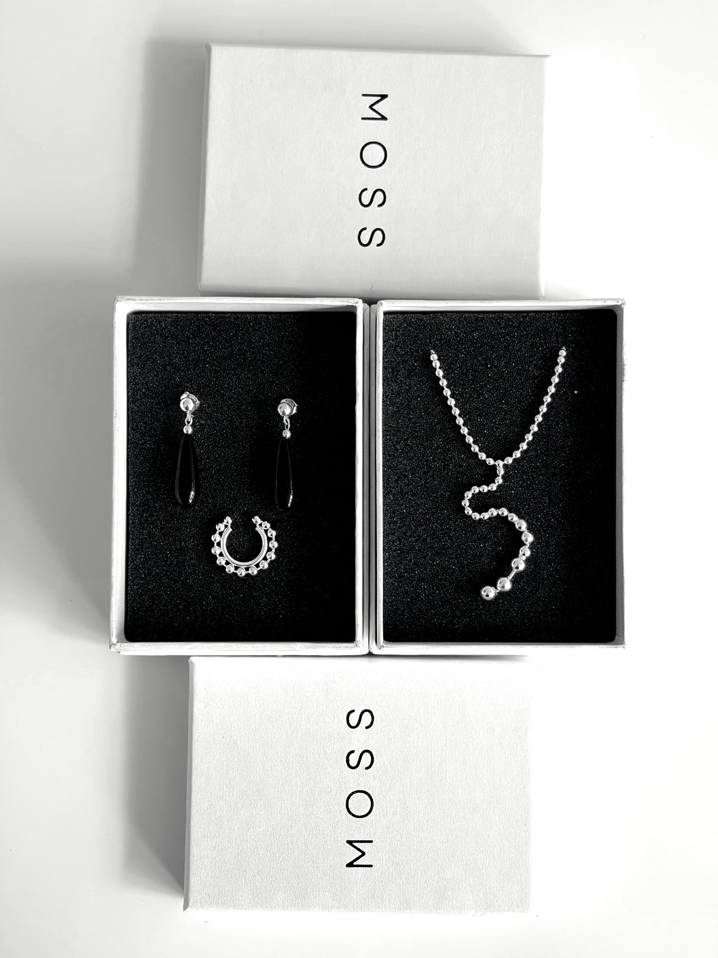 Black Drop Earrings