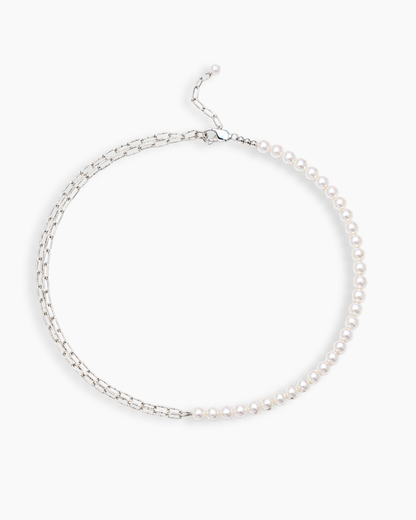 Duo Pearl Link Choker