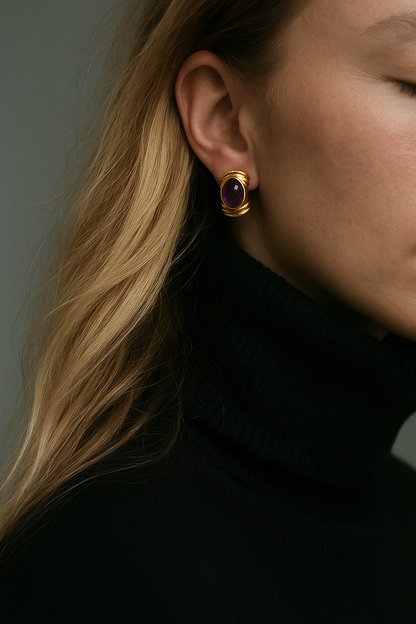 Velvet Iris Earrings