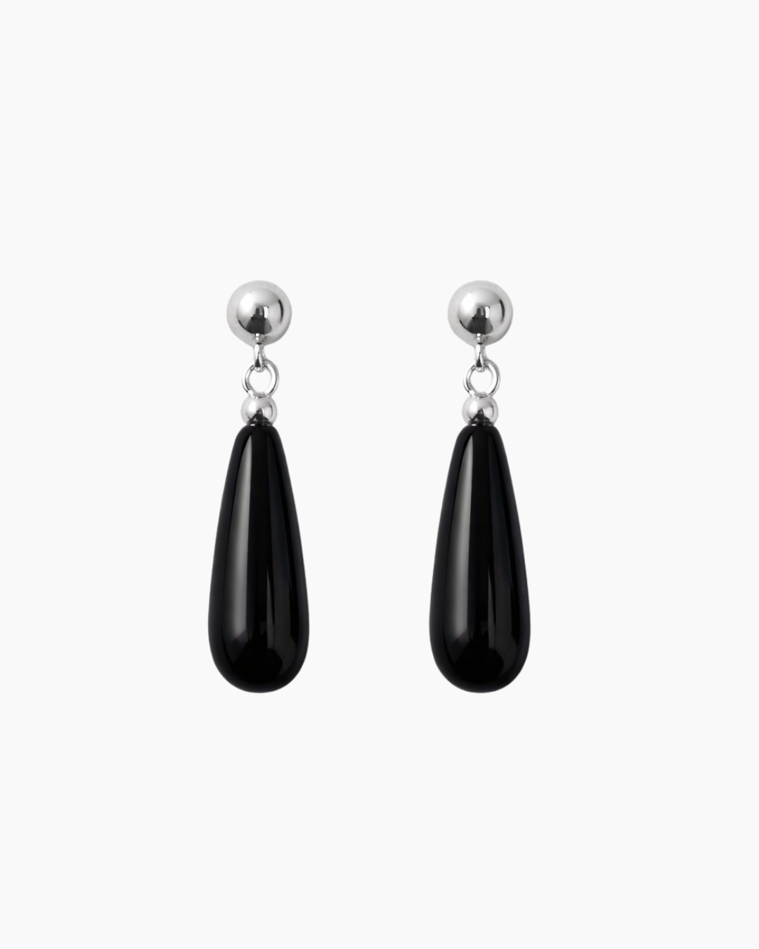Black Drop Earrings