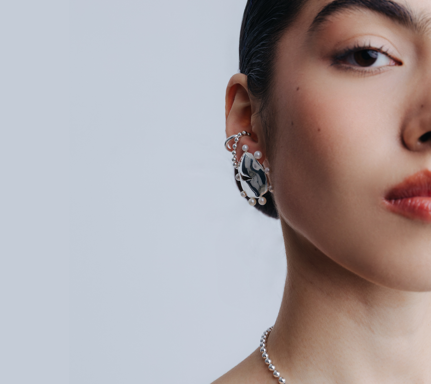Two  Luna Pearl Earrings